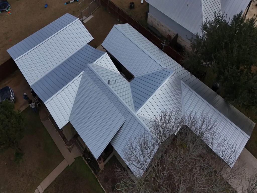 Residential Metal Roof Installation In Pflugerville